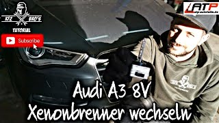 Audi A3 8V Xenonbrenner wechseln  Anleitung  o Ausbau Stoßstange  Scheinwerfer  Headlight Bulb [upl. by Wernsman]