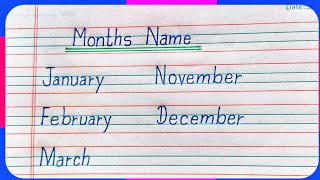 Months name in englishmonths of the year12 months namejanuary februarymonths of the year song [upl. by Atokad]