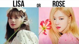 BLACKPINK 🖤🩷🌹 LISA OR ROSE 😍🌈🌹 [upl. by Rania]