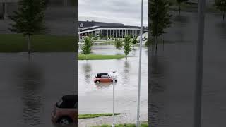 Flooding engulfs Baxter Arena in Omaha Nebraska [upl. by Enelrats]