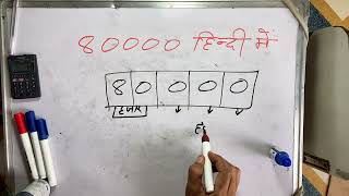 80000 Kaise Likhate Hain Hindi Mein  Spelling  Hindi  Surendra khilery [upl. by Sandry]