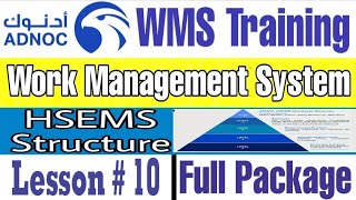 HSE Management System Structure of ADNOC Work Management System WMS Module 1 Lesson  10 [upl. by Whang]