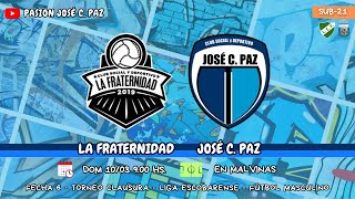 Reserva La Fraternidad vs José C Paz  PASIÓN JOSÉ C PAZ [upl. by Teplica]