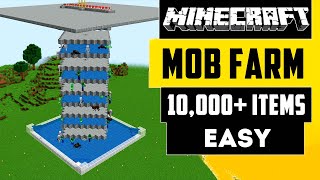 Minecraft Mob Farm 120  All Mob Farm  10000 Items Hour [upl. by Cima860]