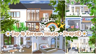 Top 10 Korean House  PropsID ✨🌷 Aesthetic  Sakura School Simulator [upl. by Imojean18]