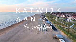 Captivating Aerial View of Katwijk aan Zee The Netherlands in 4K [upl. by Barri]