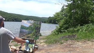 Kyle Buckland Plein Air Oil Painting Demonstration Beginner Lesson 12 Landscape Demo Art [upl. by Arbe745]