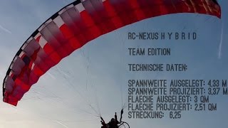 Hacker ParaRC RC NEXUS H Y B R I D Team Edition unterwegs in MainHessen 19Dez2015 [upl. by Llerred]