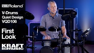 Roland V Drums Quiet Design VQD106  First Look [upl. by Procora]