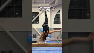 Gymnastics PIG Challenge 🐷😂 gymnast gymnastics sports gym olympics olympic fail fails d1 [upl. by Ayocal]