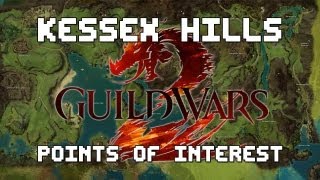 Guild Wars 2  Complete Kessex Hills Point of Interest Guide [upl. by Ziul]