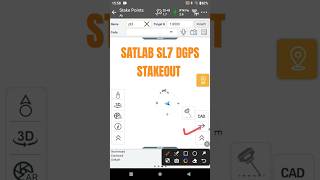 Stake out in Satlab Dgps I satlab dgps survey Stakeout totalstationsurveytraining viralvideo [upl. by Siron]