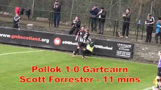 Pollok v Gartcairn  24th February 2024  Just the Goals [upl. by Htide247]