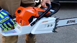 Unboxing and set up STIHL MS chainsaw 881 magnum chainsawsthil review fyp [upl. by Namialus]