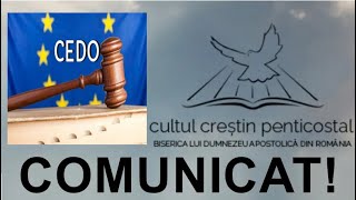 Comunicat Cultului Creștin Penticostal  26 Mai 2023 [upl. by Dressel209]