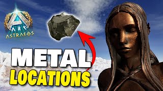 WHERE TO FIND METAL ON ASTRAEOS IN ARK SURVIVAL ASCENDED [upl. by Nomael]