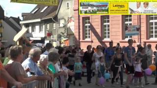 Leimener Weinkerwe Umzug und Empfang vor dem Rathaus [upl. by Yenaiv852]