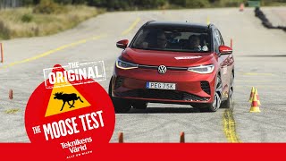 Moose test of the week Volkswagen ID4 GTX [upl. by Avonasac941]