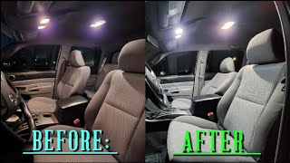 Installation of Map and Dome LEDs for 2nd Gen Toyota Tacoma 20052015 By AUXITO [upl. by Nilerual]