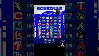 MLB baseball schedule for Saturday September 28 [upl. by Blondelle]