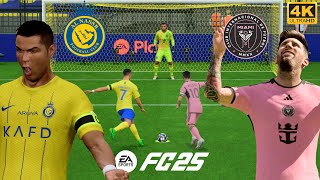 FC25 Ronaldo vs Messi Penalty Shootout 4K Gameplay [upl. by Ahtoelc494]