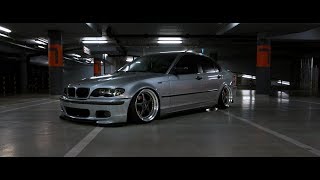 BMW E46 on Bags BMW E46 Stanced Grey by KOŁCZ x Blazed VISION [upl. by Hewet105]