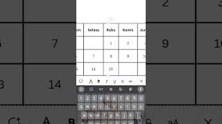 Tips membuat Template Kalender 2025⁉️education kalender2025 template [upl. by Herwig]