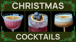 4 CHRISTMAS Cocktails for Christmas Parties [upl. by Dobrinsky]