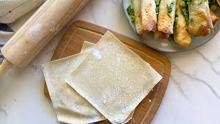 Simple Egg Roll Wrapper Recipe [upl. by Iliak]