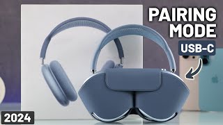 How To Turn On AirPods Max 2024 Enter Pairing Mode [upl. by Noved]