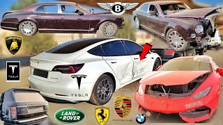 Buying Crashed Tesla From Copart Auction Dubai [upl. by Darra]