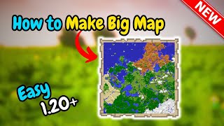 How to make a big map on minecraft Quick amp Easy [upl. by Suivat]