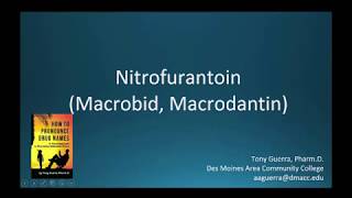 CC How to Pronounce nitrofurantoin Macrobid Macrodantin Backbuilding Pharmacology [upl. by Esdras243]