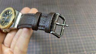 Process of Making Leather Watch Straps for Beginners [upl. by Waterer]