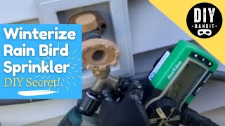 🔥 How to Prep amp Winterize a Rain Bird Sprinkler System➔ The DIY Secret…Is It Really This Easy [upl. by Eugirne]