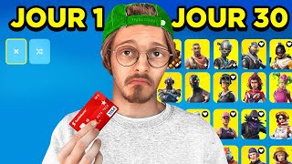 J’ai acheté toute la boutique Fortnite pendant 30 jours… je suis ruiné [upl. by Nodnarb]