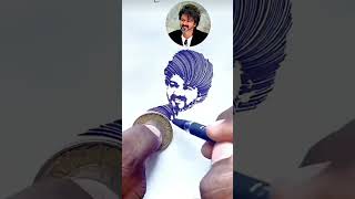 Thalapathi vijay 🔥🔥🔥coin 🪙 drawing [upl. by Dayir]