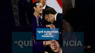 Saludo de Macron a Sheinbaum en el G20 se viraliza shorts [upl. by Reamy]