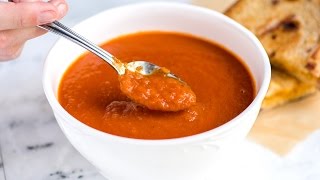 Easy Three Ingredient Tomato Soup Recipe [upl. by Bourke]