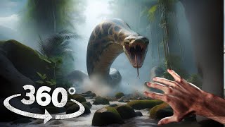 360° Titanoboa Snake Chase on Snake Island VR 360 Video 4K Ultra HD [upl. by Sanchez]