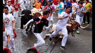 1º ENCIERRO DE SAN FERMIN PUERTO DE SAN LORENZO 7 07 2018 [upl. by Amorita]