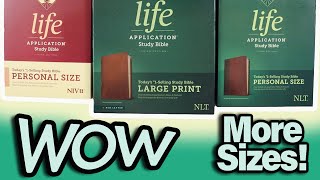 Life Application LARGE PRINT amp Personal Size Study Bibles NLT amp NIV from Tyndale  Review [upl. by Cleavland711]