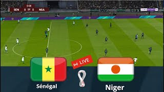 Match Sénégal vs Niger en direct aujourdhui match amical complet Simulation de football Gameplay PC [upl. by Riki913]