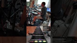 Traditional Blast Practice 220 BPM  Clone Hero Drums blastbeat drums [upl. by Mullac]