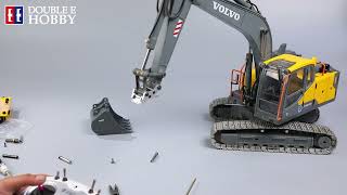 Volvo RC Excavator E010 and E111 Mud Bucket Installation Part 1  Double E Hobby [upl. by Emmalee]