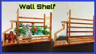 Diy Wood Wall shelvesHandmade Wall Hanging ShelfBest Out Of WasteWall Decor Idea [upl. by Buerger101]