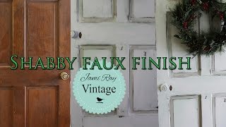 How To Paint A Door  Shabby Chic [upl. by Linzy]