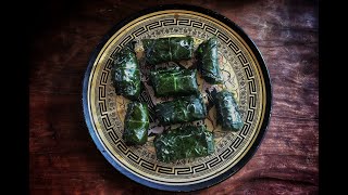 THRION  Stuffed fig leaves with honey from ancient Greece [upl. by Mat]