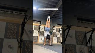 which is better crossfit or calisthenics⬆️ handstand walk progression handstanding alphalete [upl. by Iniffit895]