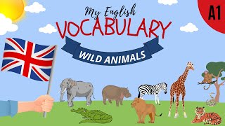 Wild Animals Vocabulary English ESL Lesson [upl. by Shannon]